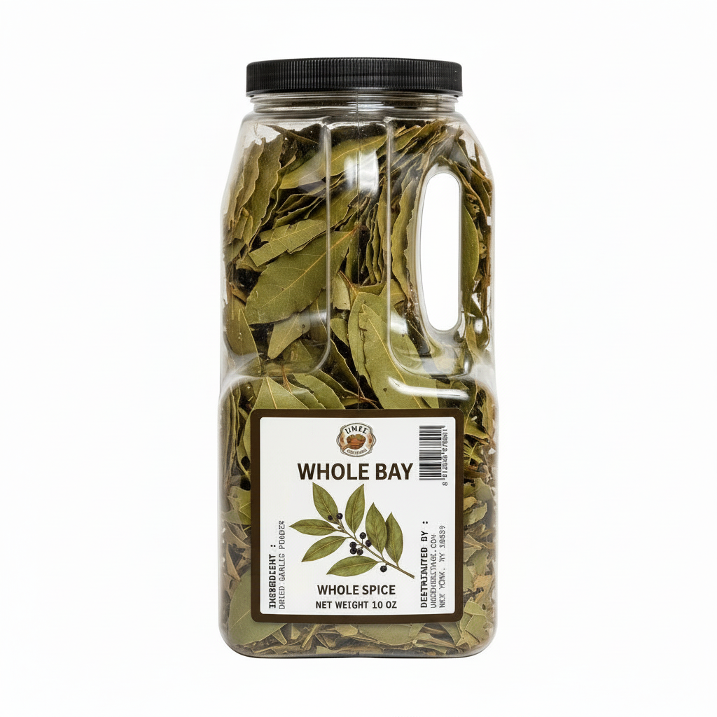 Umee Heritage Whole Bay Leaves 10oz – Authentic African Spice (4 Bottle Bulk)