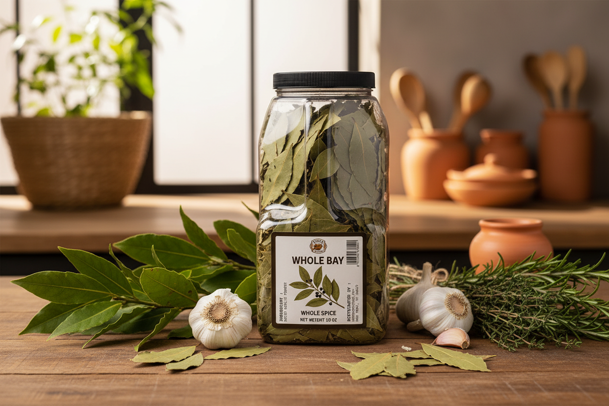 Umee Heritage Whole Bay Leaves 10oz – Authentic African Spice (4 Bottle Bulk) - Image 2