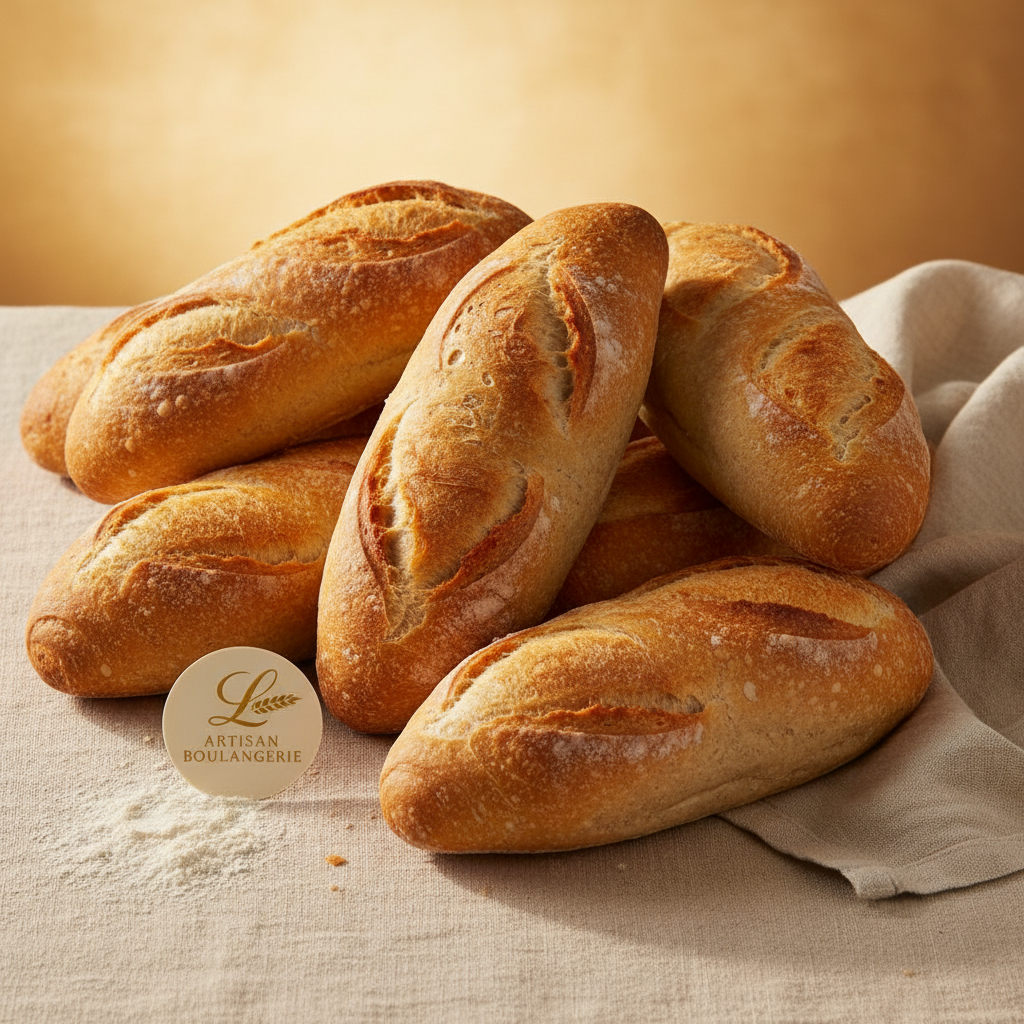 Premium French Sandwich Bread Rolls (4 oz) &ndash; Wholesale Bulk Foodservice Case (72 Pcs)