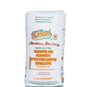 Kinazi Premium Fine Cassava Flour (Fufu/Ugali) – Wholesale 10 x 2kg Bulk Case (44lbs Total)