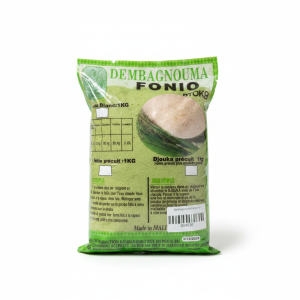 DembaGnouma pre-cooked Fonio (Fonio Précuit) 1kg x 25