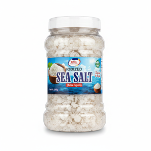 BINC Food Corp. Iodized Sea Salt Ada Ngoo (600g x 15 Pack) - Premium Coarse Food Seasoning