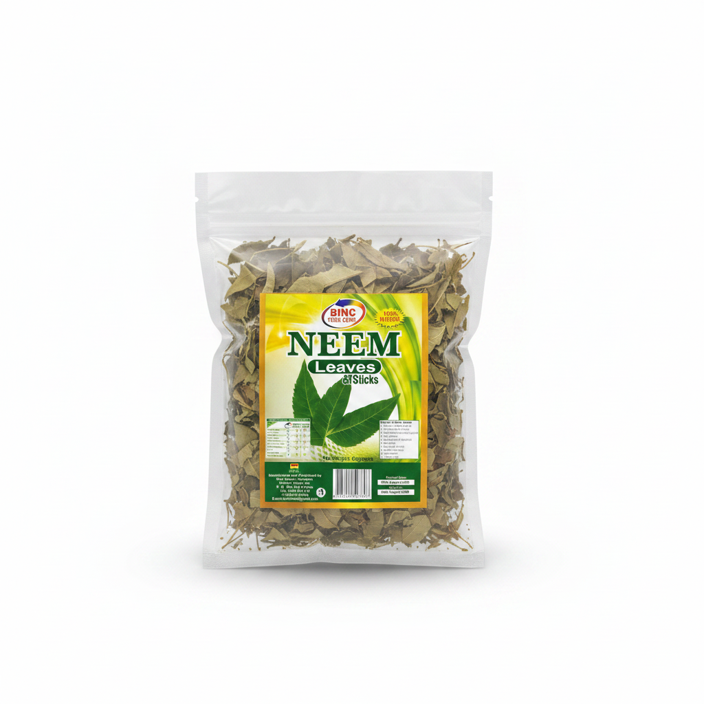 BINC Food Corp. 100% Natural Neem Leaves & Sticks (60g) &ndash; Premium Herbal Tea & Seasoning Spice