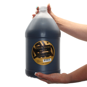 LIQUID BLACK SOAP/BODY WASH - 1 GALLON - Pack of 24