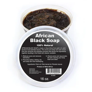 WEST AFRICAN BLACK SOAP PASTE: 16 OZ. - Pack of 24