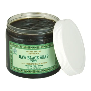 GHANAIAN RAW BLACK SOAP PASTE - 16 OZ. - Pack of 24