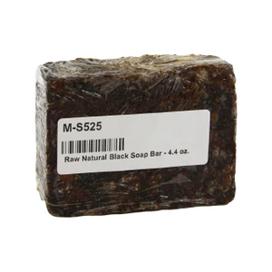 RAW NATURAL BLACK SOAP BAR - 4.4 OZ. - Pack of 24