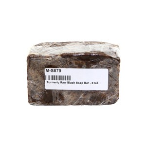 TURMERIC RAW BLACK SOAP BAR - 8 OZ - Pack of 24