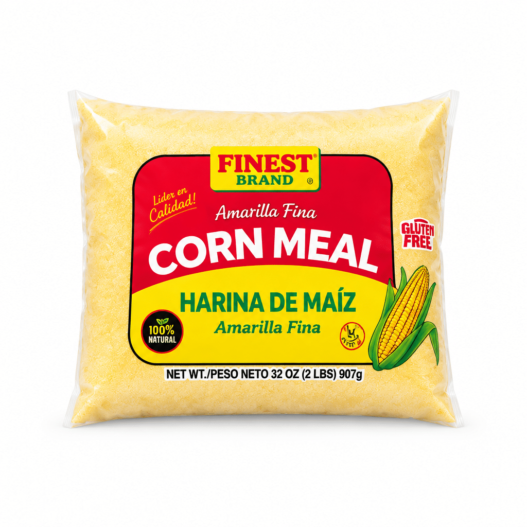 Finest Fine Yellow Corn Meal – 2 lb (Pack of 12)
