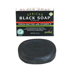 MADINA: AFRICAN COCOA BUTTER BLACK SOAP - 3½ OZ. - Pack of 24