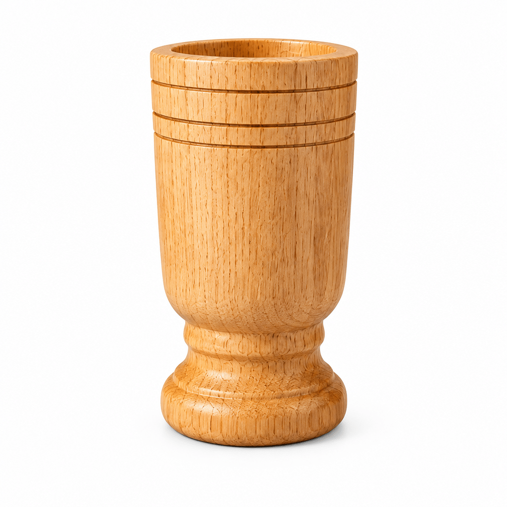 Tall Hardwood Mortar and Pestle Set – Large (Pack of 4)
